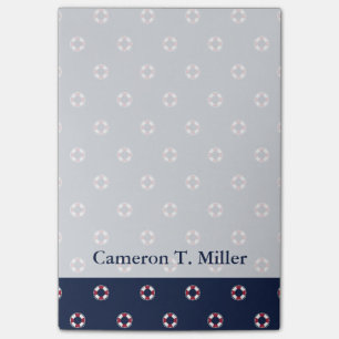 Post-it® Le motif rouge et blanc   de balise ajoutent votre