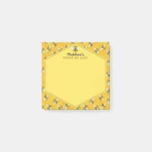 Post-it® Le nid d'abeilles d'abeille gaffent l'abeille que