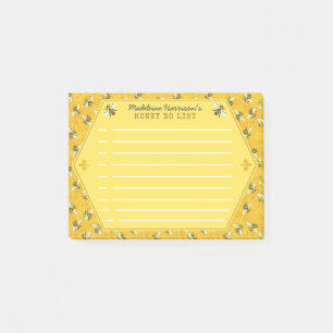 Post-it® Le nid d'abeilles d'abeille gaffent l'abeille que