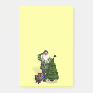 Post-it® Le Père Noël En Robe De Camouflage
