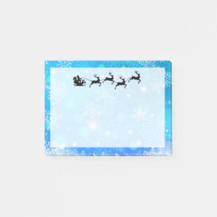 Post-it® Le Père Noël et son renne volant Noël