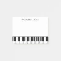 Le piano à queue verrouille des notes de post-it