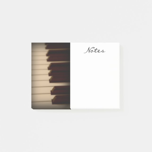 Post-it® Le piano verrouille des notes de post-it (Devant)