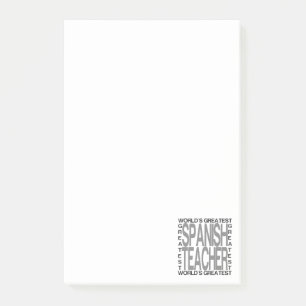 Post-it® Le plus grand professeur espagnol des mondes