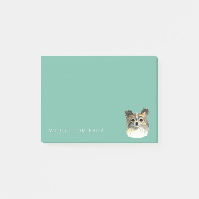 Post-it® Le portrait mignon | d'aquarelle de chiwawa (Devant)