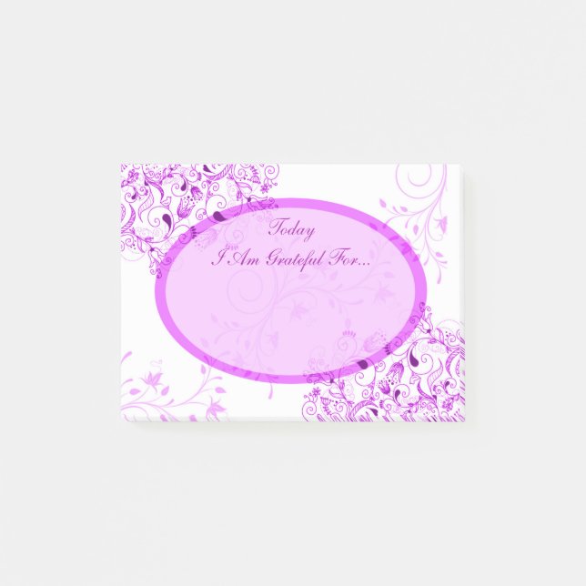 Post-it® Le pourpre tourbillonne gratitude curative (Devant)