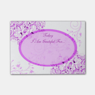 Post-it® Le pourpre tourbillonne gratitude curative