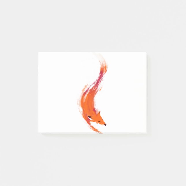 Post-it® Le renard rouge-orange rapide (Devant)