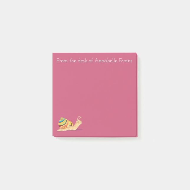 Post-it® Le snail mail personnalisent (Devant)
