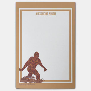 Post-it® Le style vertical de marche de Bigfoot Squatch