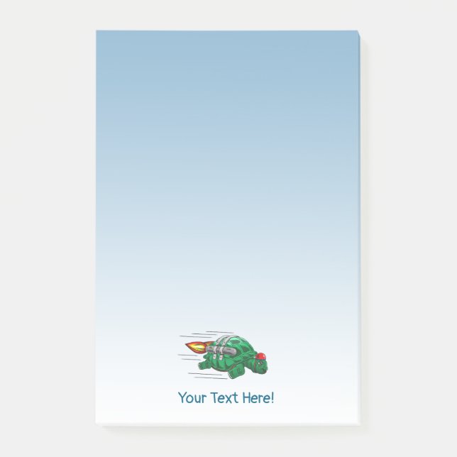 Post-it® Le tour de jetpack de Rocket Turtle (Devant)
