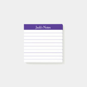 Post-it® Lecture Facile Personnalisé avec Lignes Violettes
