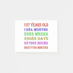 Post-it® Les 107 ans : étapes importantes d'anniversaire