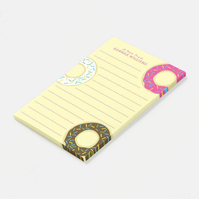 Post-it® Les beignets de Donut Cute Kid (Incliné)