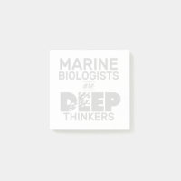 Les biologistes marins sont des penseurs profonds