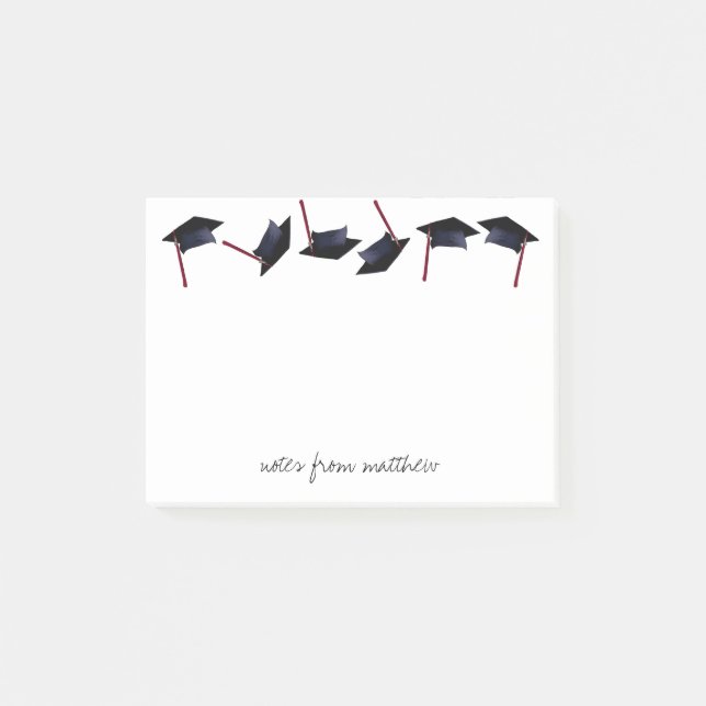 Post-it® Les casquettes de graduation personnalisées sont p (Devant)