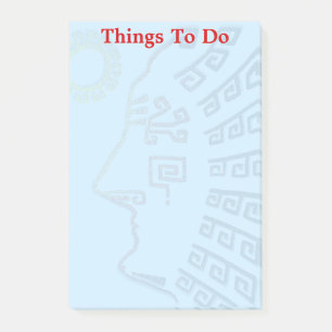 Post-it® Les choses à faire et Machu-Picchu Montagne Silhou