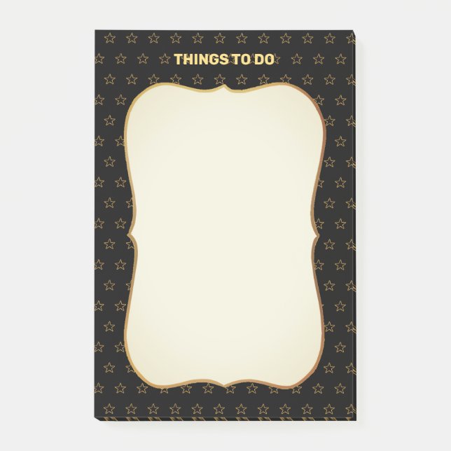 Post-it® Les choses à faire et Star Motif (Devant)