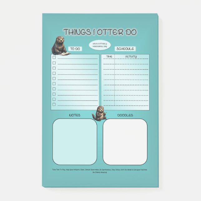 Post-it® Les choses que je loue font (Devant)