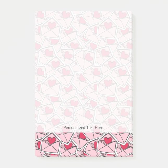 Post-it® Les coeurs de Valentine sur des enveloppes (Devant)