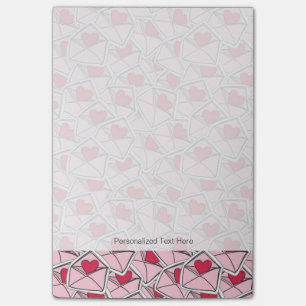 Post-it® Les coeurs de Valentine sur des enveloppes