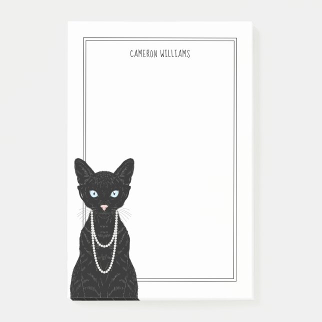 Post-it® Les couples | de chat ajoutent votre nom (Devant)