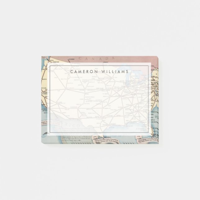 Post-it® Les Etats-Unis tracent le bateau le Skyway par (Devant)