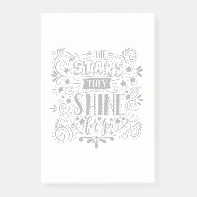 Post-it® Les Étoiles Qu'Ils Brillent Pour Vous (Devant)