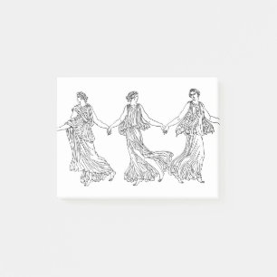 Post-it® Les femmes grecques antiques dansent en ligne