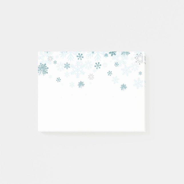 Post-it® Les flocons de neige de vacances Publier les notes (Devant)