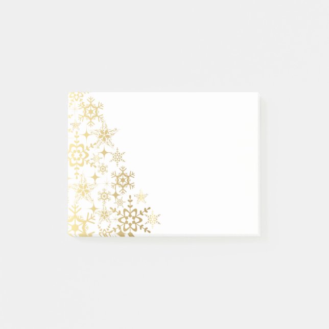 Post-it® Les flocons de neige post-it-Notes-Gold (Devant)