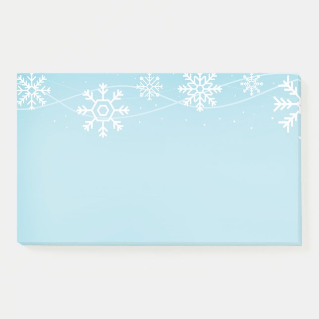 Post-it® Les flocons de neige post-notes-vacances (Devant)