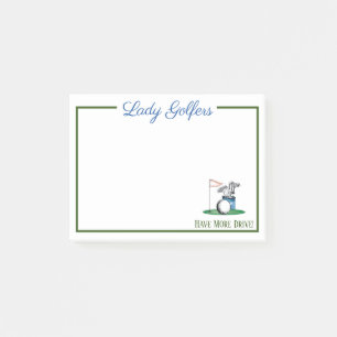 Post-it® Les Lady Golfers ont plus de billets de Drive Post