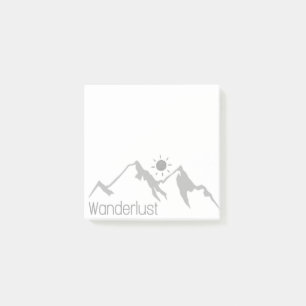 Post-it® les montagnes naturelles de Wanderlus et le soleil