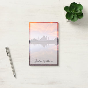 Post-it® Les monuments Coucher de soleil de Taj Mahal