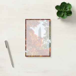 Post-it® Les monuments Washington Monument en automne