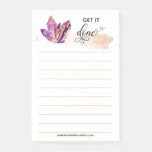 Post-it® *~* Les mots font faire les cristaux Roses Coeurs 