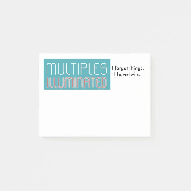Post-it® Les multiples ont illuminé le bloc - notes de (Devant)