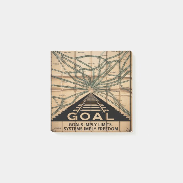 Post-it® Les objectifs impliquent des limites. Les systèmes (Devant)