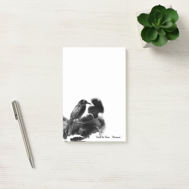 Post-it® Les oiseaux noirs. Notes des corbeaux (Bureau)