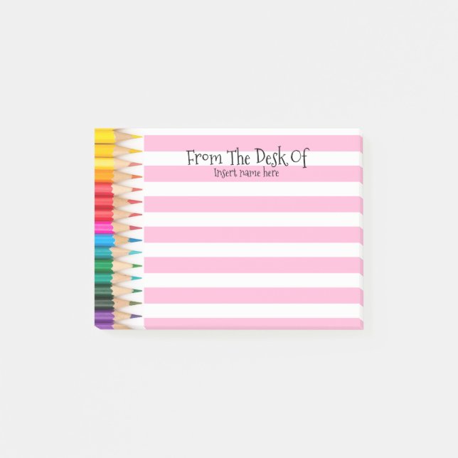 Post-it® Les professeurs crayonnent rayé pour faire (Devant)
