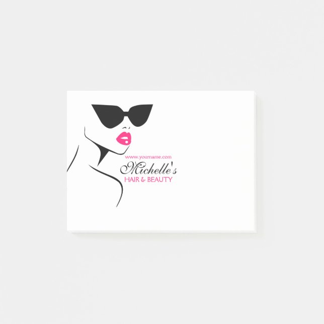 Post-it® Les rétros lunettes de soleil cheveux et beauté (Devant)