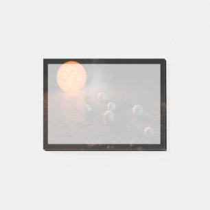 Post-it® Les Sept Planètes De Trappist-1 En Orbite Autour D