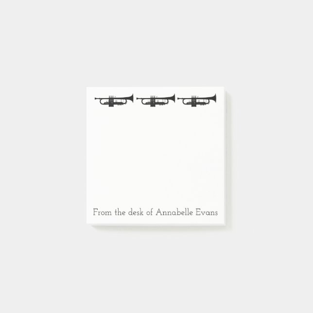 Post-it® Les trompettes personnalisent (Devant)