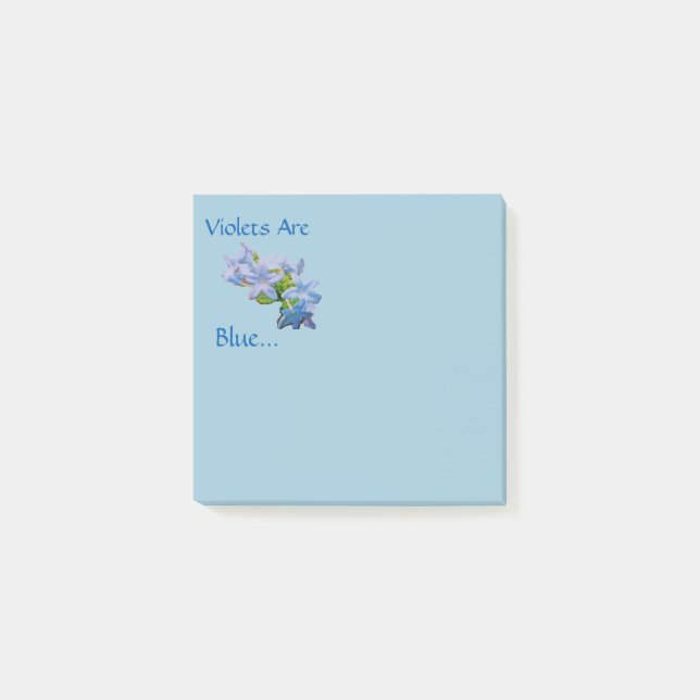 Post-it® Les Violettes Sont Bleues... Notes post-it (Devant)