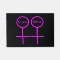 Lesbian Lovers Customable Post it note Pad