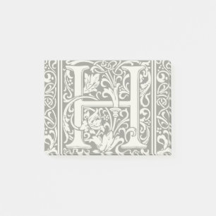 Post-it® Lettre H Monogramme médiéval Art Nouveau