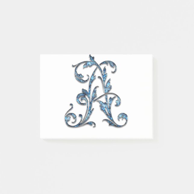 Post-it® Lettre initiale Un alphabet des cadeaux de concept (Devant)