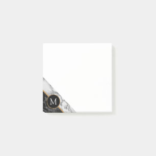 Post-it® Lettre personnalisée Marbre Design Post it Notes