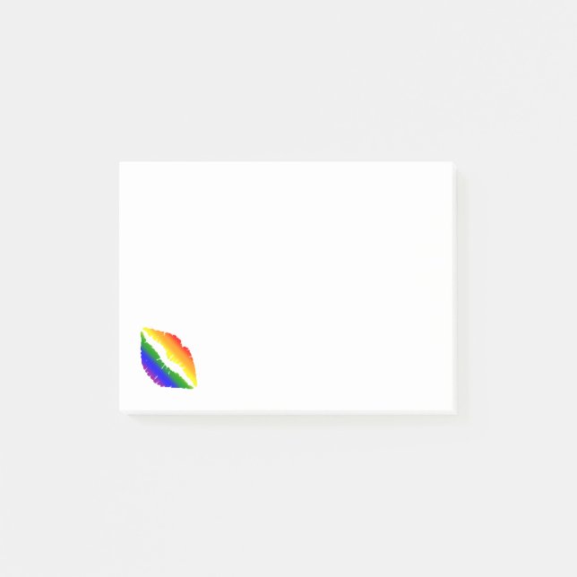 Post-it® Lèvres arc-en-ciel (Devant)